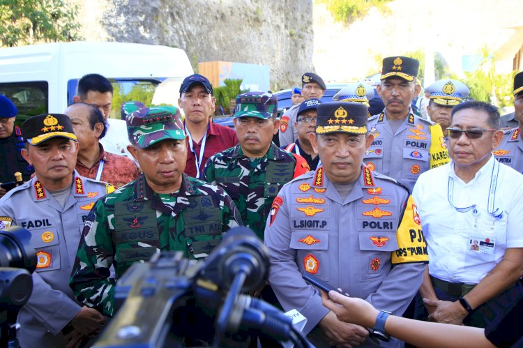 Kapolri dan Panglima TNI Melihat Langsung Kesiapan Venue GWK